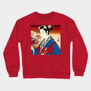 Geisha Study D in Japanese Style Crewneck Sweatshirt